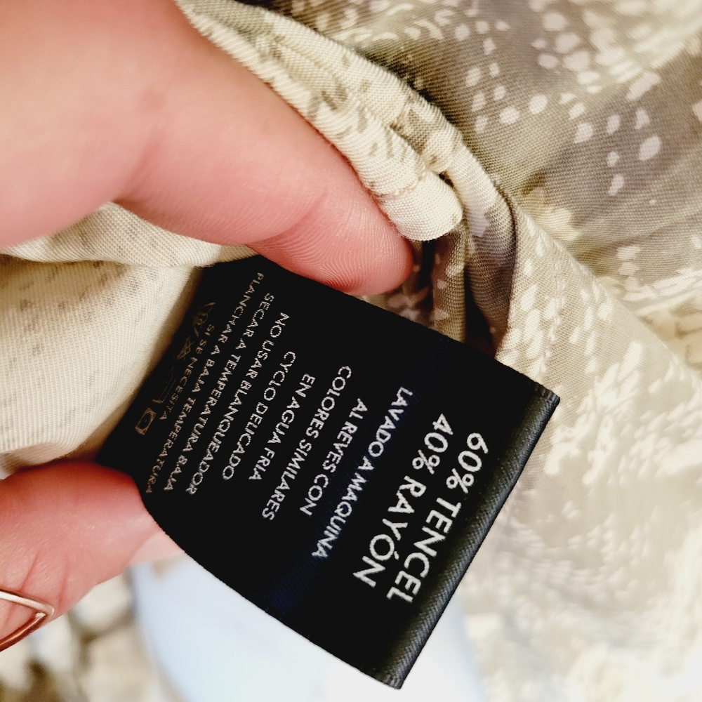 Dear John Snake Print Button Down Size Xs - image 8